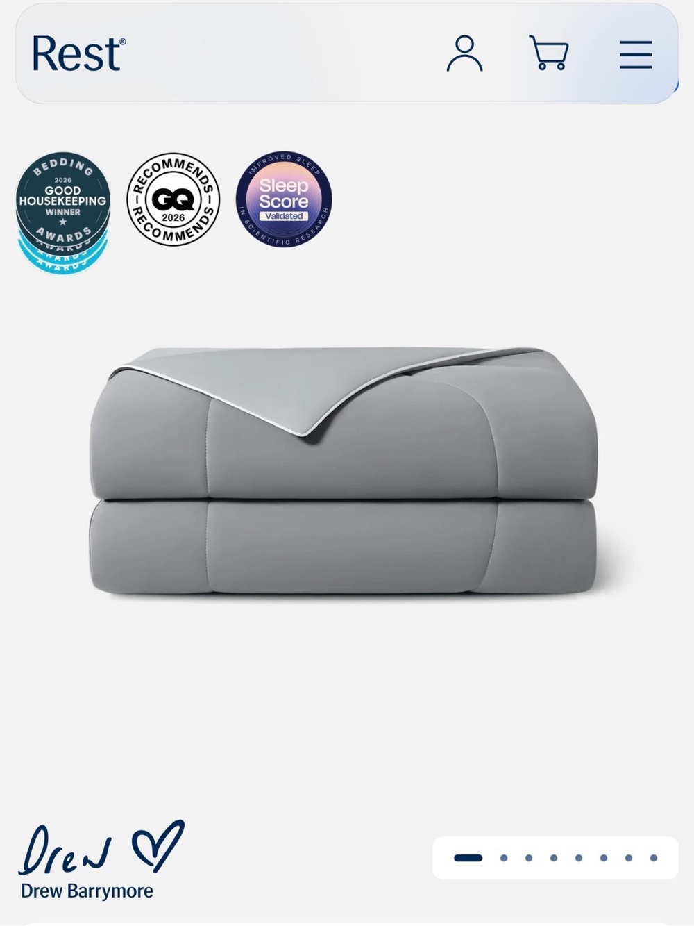 NWT Rest Evercool Cooling Twin Comforter